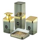 Kit De Banheiro Completo 4 Peças - Uz - Branco Kit De Banheiro Completo 4 Peças - Uz - Branco