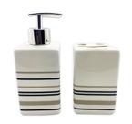 Kit de Banheiro de Porcelana 2 Peças Elegance Clean Kit de Banheiro de Porcelana 2 Peças Elegance Clean
