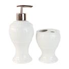 Kit de banheiro de porcelana branca 2 peças 250ml lavabo