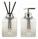 Kit De Banheiro Lavabo Sabonete Liquido + Difusor Cubo 250ml Vidro Luxo