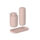 Kit de banheiro Ou 3 peças Linha Bold com bandeja para bancada