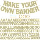 Kit de banner BEISHIDA Glitter Champagne DIY Letter 116 unidades