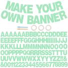 Kit de banner para cartas BEISHIDA Glitter Light Green 116 unidades