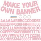 Kit de banner para cartas BEISHIDA Glitter, rosa escuro, faça você mesmo, 116 unidades