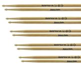 Kit de Baquetas 5B Batera Clube Kit com 5 Pares em Bapeva Padrão 5B excelente durabilidade e densida