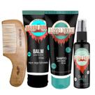 Kit de Barba Rubra - Óleo, Shampoo, Balm E Pente Marco Boni