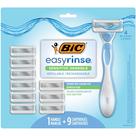 Kit de barbear BIC EasyRinse Sensitive, antientupimento, feminino