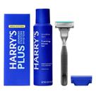 Kit de Barbear Harry's Plus Onyx com Sistema de Gel e Lâmina Pivotante