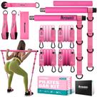 Kit de barra de pilates Kit de barra de pilates Ayombo com faixas de resistência