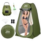 Kit de barraca de chuveiro solar portátil Fun Essentials com bolsa de 19 L Kit de barraca de chuveiro solar portátil Fun Essentials com bolsa de 19 L