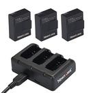 Kit de bateria e carregador Newmowa AHDBT-302 para GoPro Hero 3
