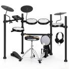 Kit de Bateria Eletrônica AODSK com Pads de Malha e Kit USB MIDI