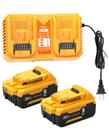 Kit de Bateria LiBatter 20V 5Ah de Reposição com Carregador Kit de Bateria LiBatter 20V 5Ah de Reposição com Carregador