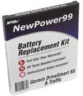 Kit de bateria NewPower99 NP99sp para Garmin DriveSmart 65