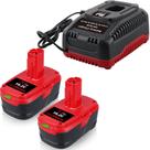 Kit de bateria VANTTECH 19,2 V 7,0 Ah íon de lítio com carregador, 2 unidades