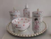 Kit de Bebê Marina com detalhes gotas 06 peças.