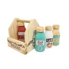 Kit de Bebidas, da NewArt - Brinquedo de Madeira da Coleção Comidinhas e Minicozinha - Cód. 373