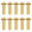 Kit de bicos: 10 peças de latão de 0,4 mm para impressora 3D Anycubic Kobra 2