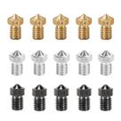 Kit de bicos 15 unidades de 0,4 mm para Anycubic Koba, Mega S, Mega X Kit de bicos 15 unidades de 0,4 mm para Anycubic Koba, Mega S, Mega X