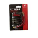 Kit De Bicos Para Bomba Inflar Ar Bolas Futebol Vôlei Basquete
