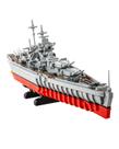 Kit de blocos de construção DovOb Military Class Bismarck War Ship