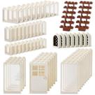 Kit de blocos de construção Feleph Windows and Doors 118 peças
