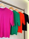 Kit de Blusas Julia Minimal em Quatro Cores Kit de Blusas Julia Minimal em Quatro Cores