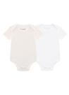 Kit de bodies bebê unissex com cor lisa Brandili Baby Branco