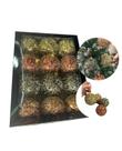 Kit de Bola de Natal com Pedrarias 4 Cores Luxo 12 unidades Kit de Bola de Natal com Pedrarias 4 Cores Luxo 12 unidades