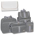 Kit de Bolsa Bebê 5 Peças Mochila Bolsa Térmica Clássica