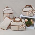 Kit de Bolsa de Bebê para Saída de Maternidade com mochila e trocador bolsa em fita