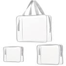 Kit de bolsa de higiene de viagem ROYBENS Crystal Clear PVC 3 unidades