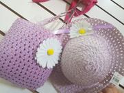 Kit de bolsa e chapeu infantil