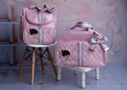 Kit de Bolsa e Mochila Maternidade Rosa