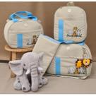 Kit De Bolsa Maternidade Tema Safari Com Trocador E Mochila