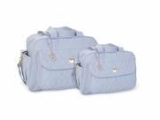 Kit De Bolsas Barato Bebê Coração Azul Claro Griff 2 Peças Atacado Revenda Kit De Bolsas Barato Bebê Coração Azul Claro Griff 2 Peças Atacado Revenda