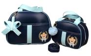 Kit de Bolsas Maternidade Pequena E Grande P G Malinha Passeio Térmica