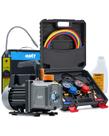 Kit de bomba de vácuo para ar-condicionado Orion Motor Tech 1/3 hp 4 CFM R1234yf Kit de bomba de vácuo para ar-condicionado Orion Motor Tech 1/3 hp 4 CFM R1234yf