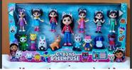 Kit de Bonecos Gabbys Dollhouse Conjunto com Personagens e Acessórios Brinquedo Infantil