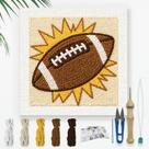 Kit de bordado DOODLREAM American Football DIY Punch Needle