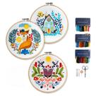 Kit de bordado Hearthfire Hygge Scandinavian Folk Art