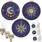 Kit de bordado Louise Maelys Tarot 3 Set com pano de bordado