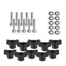 Kit de botões de esteira T POWERTEC 71068 com parafusos de esteira de 10 T