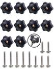 Kit de botões T-Track ZHSLDQ 1/4-20 de rosca 10 botões e 10 parafusos Kit de botões T-Track ZHSLDQ 1/4-20 de rosca 10 botões e 10 parafusos