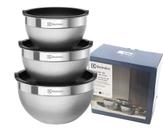 Kit de bowls de inox tijela original electrolux c/ tampa Kit de bowls de inox tijela original electrolux c/ tampa