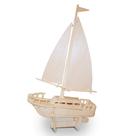 Kit de bricolage quebra-cabeça de modelo de veleiro de madeira 3D, 39 peças