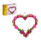 Kit de Brinquedos LEGO para Construção - Enfeite de Coração com Flores Artificiais