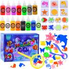 Kit de brinquedos Magic Water Elf DIY Squishy Maker com 15 géis e 14 moldes