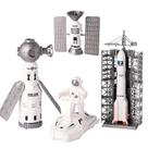 Kit de brinquedos Wbzle Space Explorer com boneco de astronauta e satélites