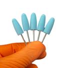 Kit De Brocas De Silicone Para Polimento 06AZ - 5 Unidades - Cor Azul